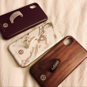 3 pack iPhone X adjustable loopy phone cases